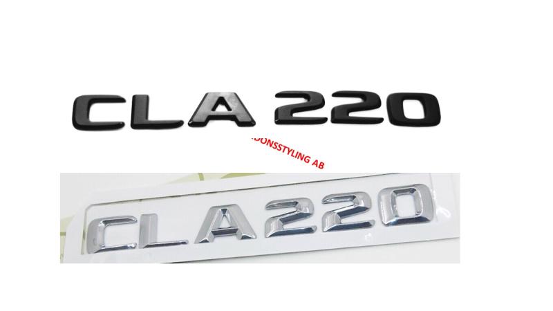 Mercedes CLA220 CLA 220 emblem blank svart / silver