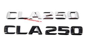Mercedes CLA250 CLA 250 emblem blank svart / silver