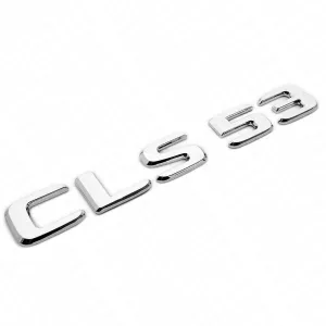 Mercedes CLS 53 emblem blank svart / silver