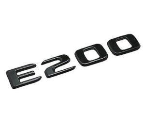 mercedes e200 blank svart emblem