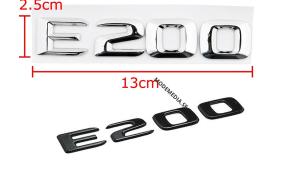 mercedes e200 modellbeteckning emblem