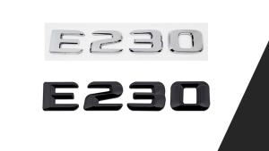 mercedes e230 logo emblem svart silver