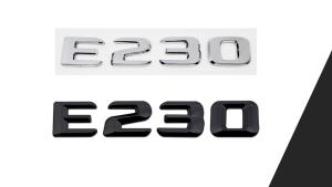 mercedes e230 logo emblem svart silver