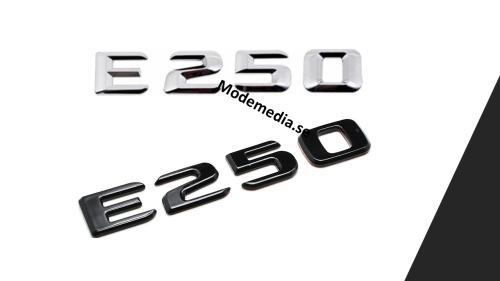 mercedes e250 emblem modellbeteckning