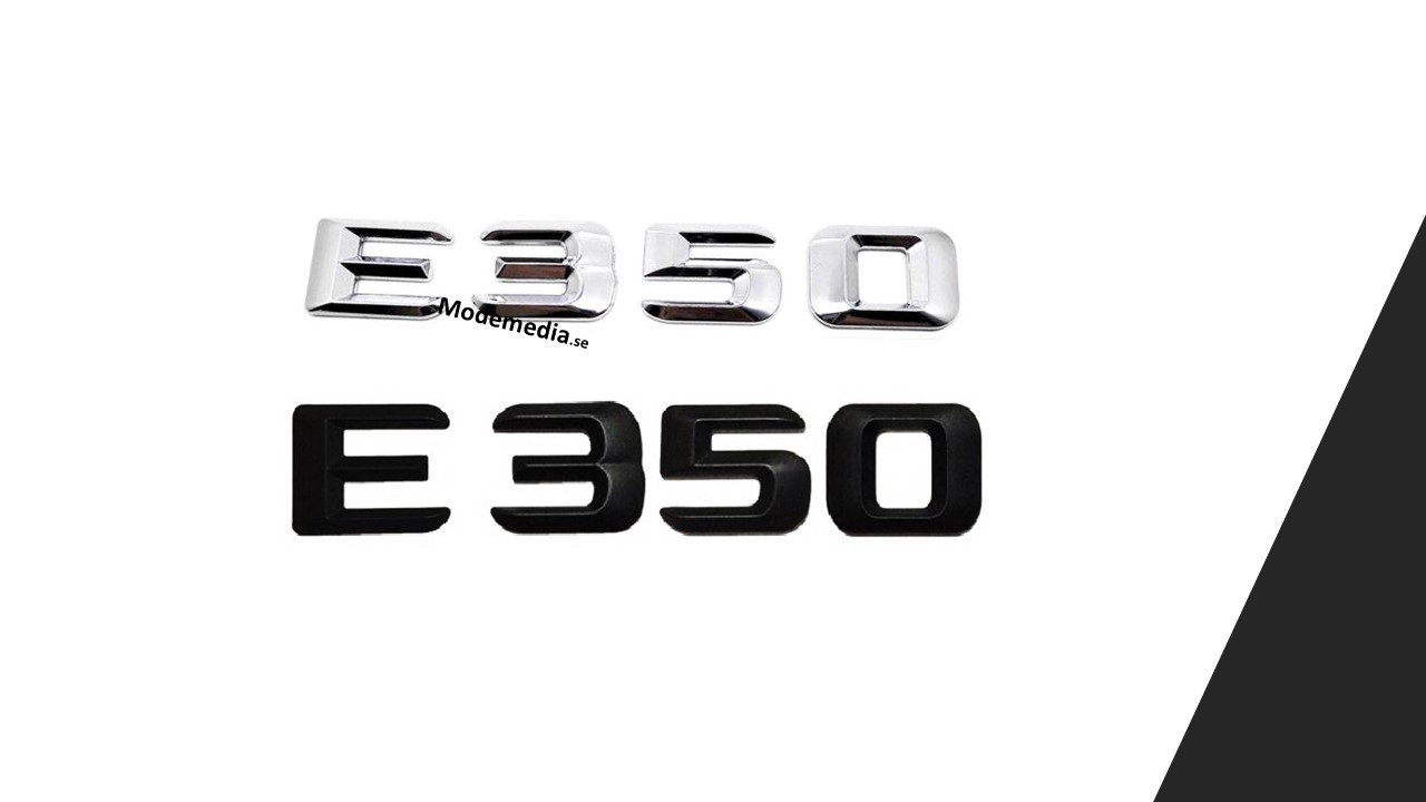 Mercedes Benz E350 logo emblem modellbeteckning