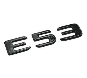 mercedes e53 blank svart emblem