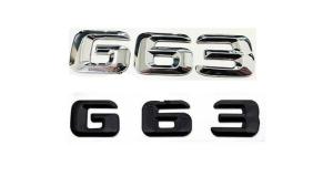 Mercedes G63 G 63 logo emblem blank svart / silver