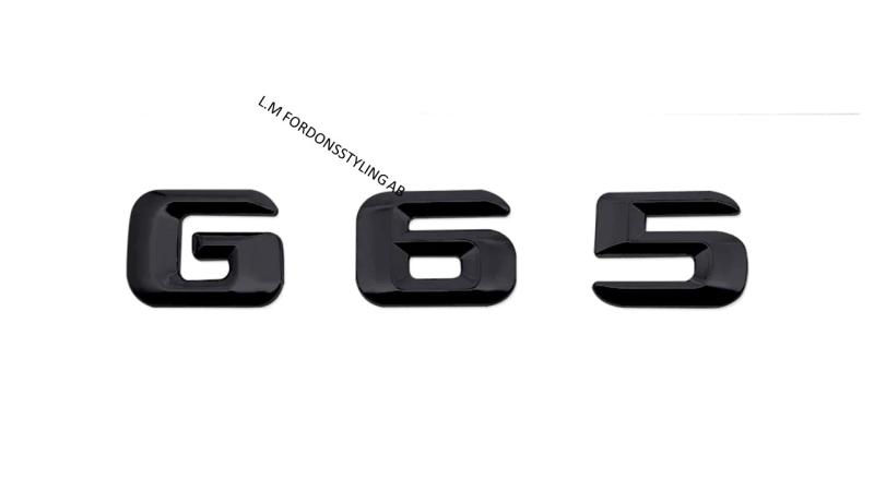 mercedes g65 logo emblem i blank svart