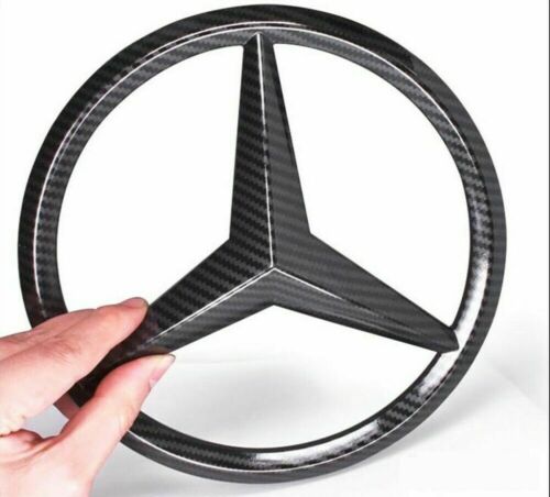 mercedes grill emblem 18-5 cm i kolfiber