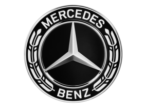 Mercedes hjulnav emblem svart 56 60 65 mm