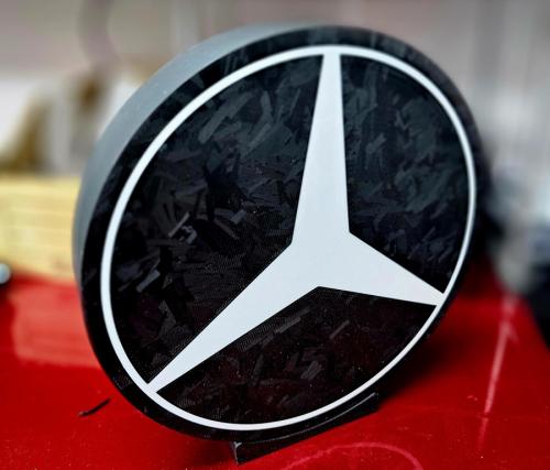 Mercedes nattlampa led dekoration lampa