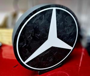 Mercedes nattlampa led dekoration lampa