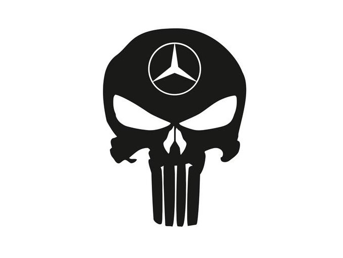Mercedes punisher dekal dekaler 2st