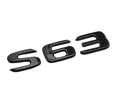 mercedes s63 logo emblem blank svart