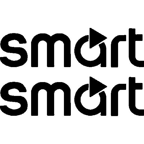 Mercedes Smart dekal 2st stickers dekaler