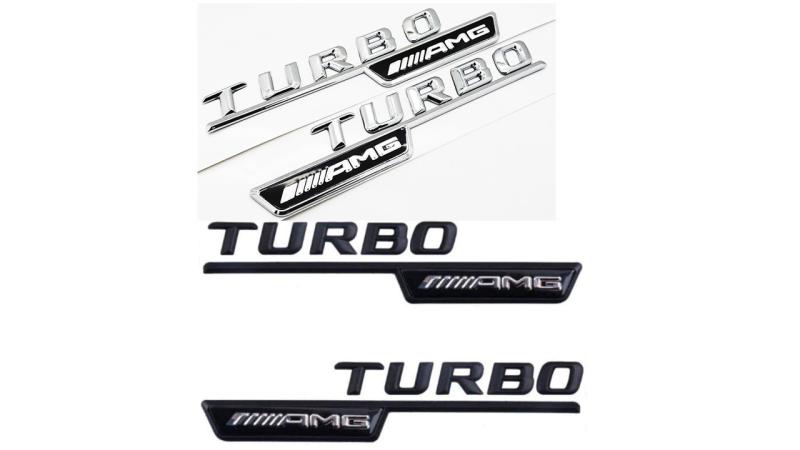 Mercedes TURBO AMG emblem till bilen 2 st