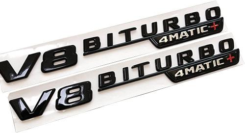 mercedes v8 biturbor 4 matic emblem till bilen