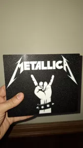 Metallica logo nattlampa led dekoration lampa
