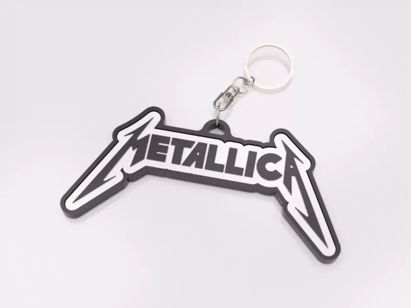Metallica nyckelring nyckelhänge 3d design
