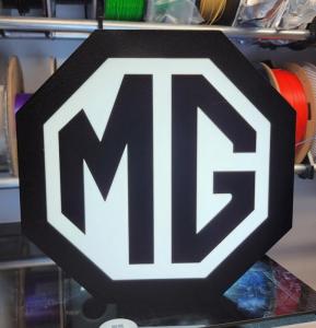 MG logo nattlampa perfekt till garaget