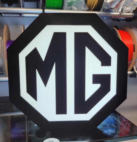 MG logo nattlampa perfekt till garaget