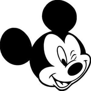 Mickey Mouse 2 st stickers klistermärke