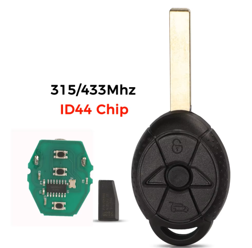 MINI bilnyckel komplett nyckel 315/433 mhz