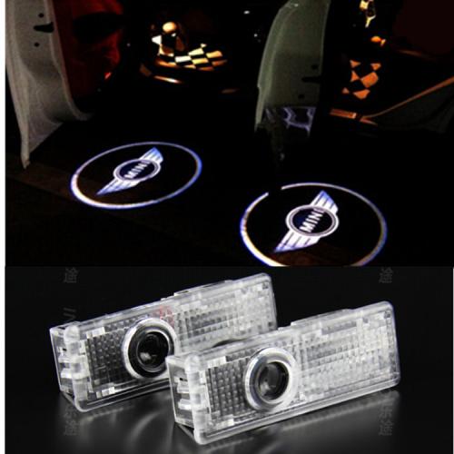 mini cooper laser projektor till dörren