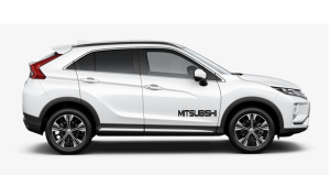Mitsubishi dörr-dekaler sticker till bilen