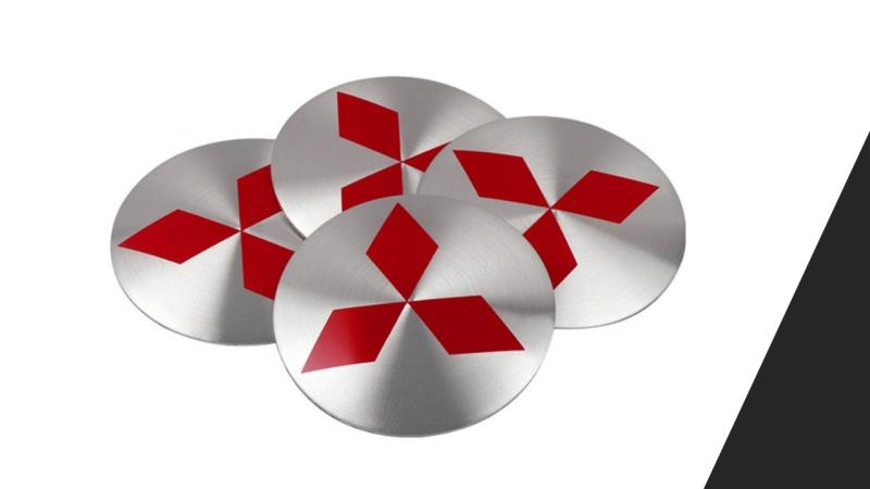 mitsubishi emblem fälgemblem