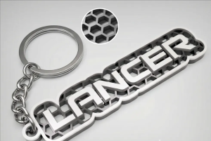 Mitsubishi Lancer nyckelring 3d design