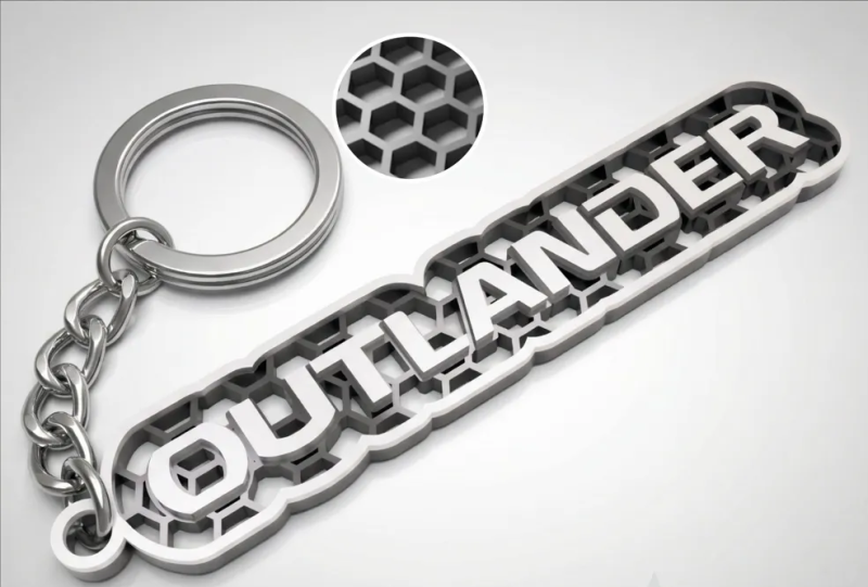 Mitsubishi Outlander nyckelring 3d design