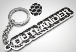 Mitsubishi Outlander nyckelring 3d design