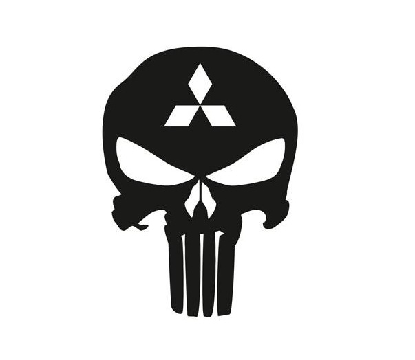 Mitsubishi punisher dekal dekaler 2st