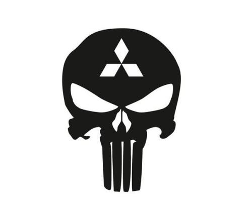 Mitsubishi punisher dekal dekaler 2st