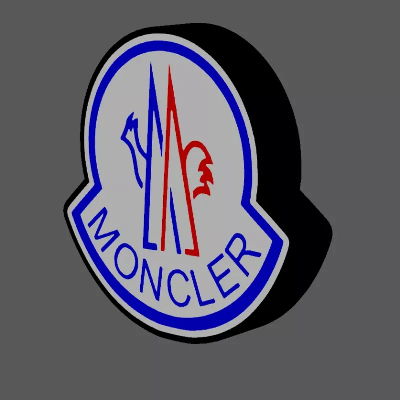 Moncler logo nattlampa led dekoration lampa