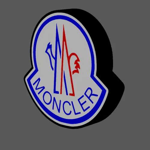 Moncler logo nattlampa led dekoration lampa