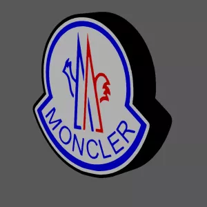 Moncler logo nattlampa led dekoration lampa