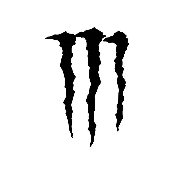 Monster Energy M logo dekal 2st klistermärken dekaler