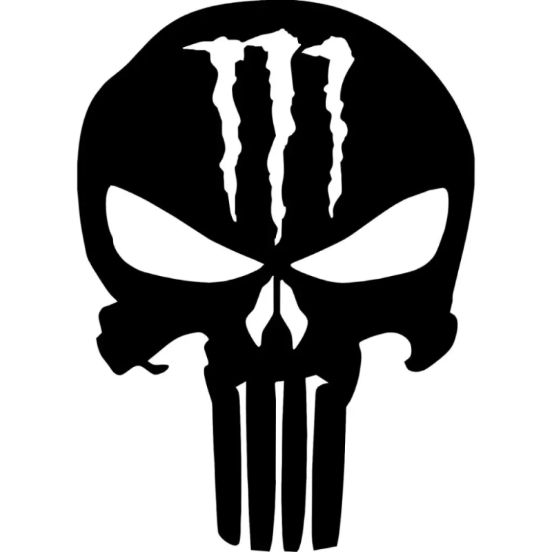 Monster punisher dekaler 2st klistermärke