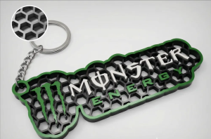 Monster nyckelring nyckelhänge 3d design