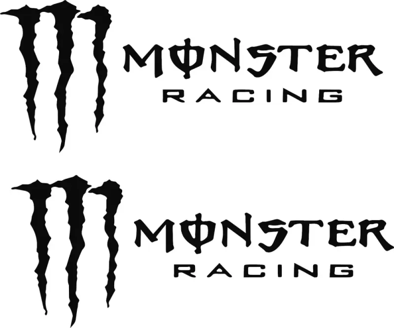 Monster Racing dekal 2st dekaler stickers