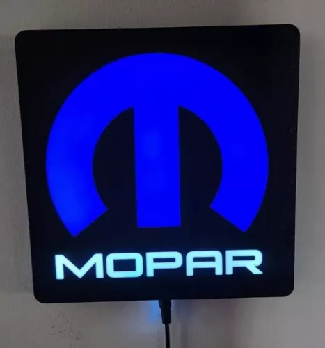 Mopar logo design lampa nattlampa