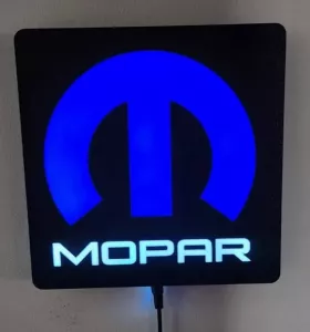 Mopar logo design lampa nattlampa