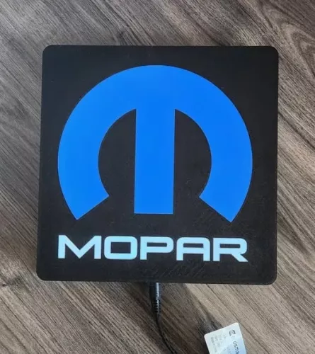 Mopar logo design lampa nattlampa