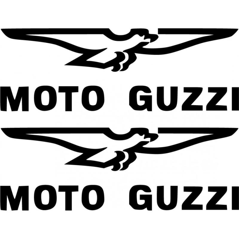 Moto Guzzi logo dekal dekaler 2 st sticker