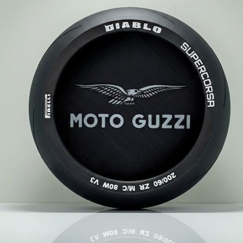 Moto Guzzi-logotyp förvaringsbox - (däck)