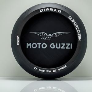 Moto Guzzi-logotyp förvaringsbox - (däck)