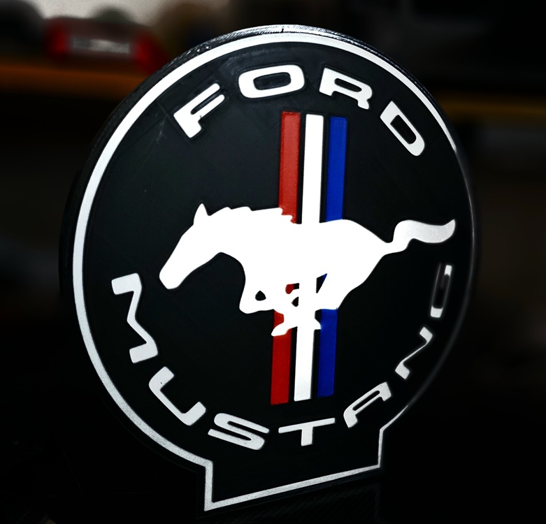 Ford Mustang nattlampa led dekoration