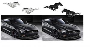 Ford Mustang pony emblem skärmar 2-pack